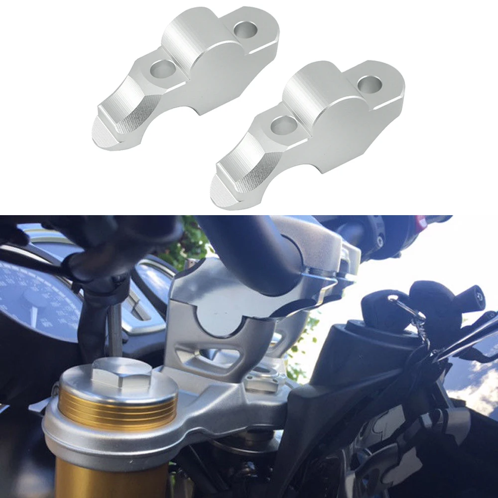 For BMW RnineT Pure R9T Pure Racer 2014-2024 R12 2024-2026 28mm Raised Mount Adapter Motorcycle Handlebar Riser Handlebar Clamp