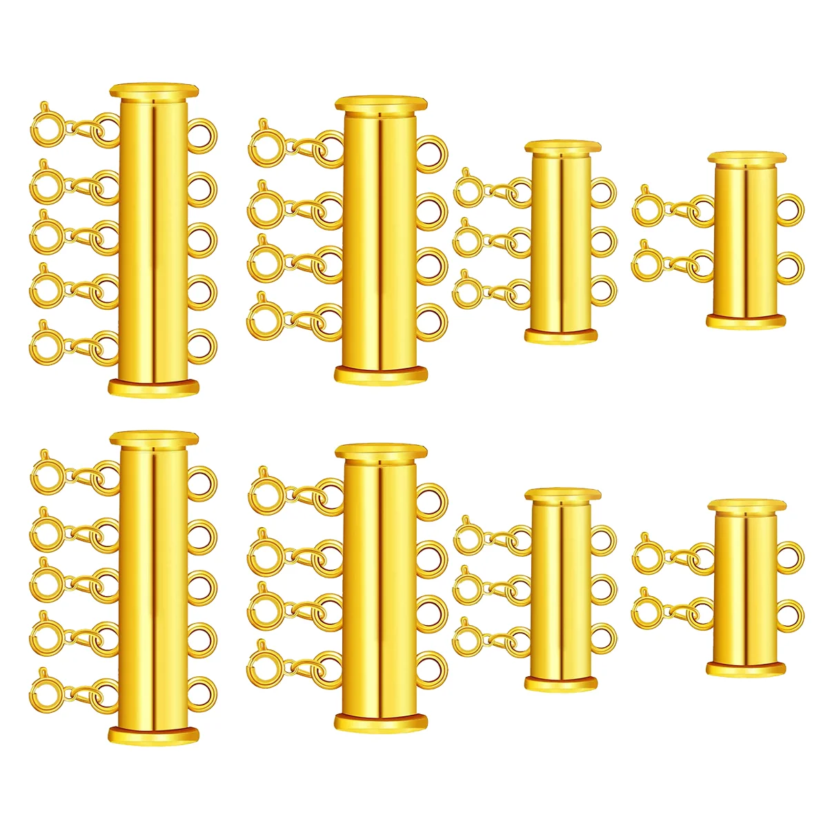 

Rack Pearl Buckle Pearls Necklace Multi Strands Slide Tube Clasp Connector Jewelry Repair Kit