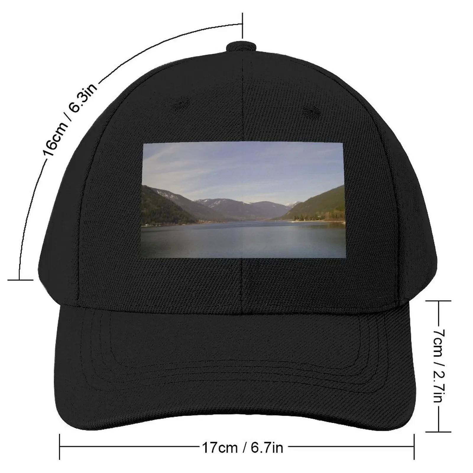 Gorra de béisbol Kootenay Lake and Mountains, sombrero de playa con cierre trasero, gorras para hombre y mujer