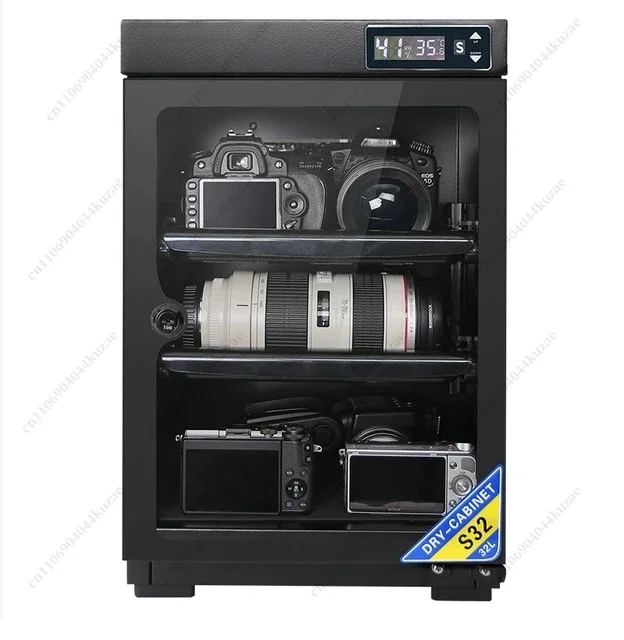 HLH 32L Digital Camera Moisture-proof Box - SLR Lens Drying Oven & Photography Equipment Storage Cabinet
