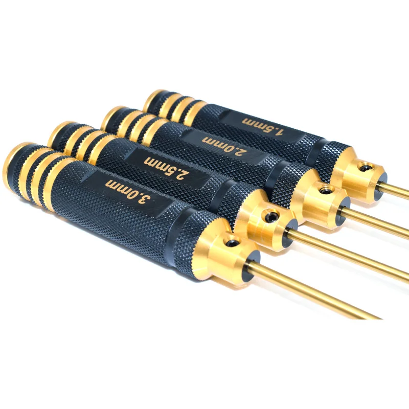 LE Series Mini HSS Hex Driver Bits Metric H1.5-H3.0 High Hardness RC Model Hand Tools