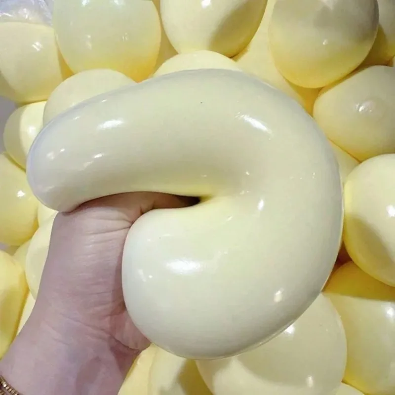 Fluid Cheese Ball Squishy Large Slow‑Rising Squeeze Toy Durable Super Soft Washable Fidget Toy for Stress & Anxiety Relief