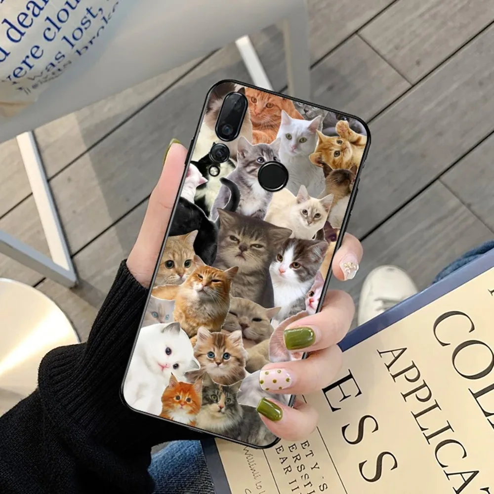 Crying Cat Memes Phone Case For Huawei Y9 6 7 5 Prime Enjoy 7s 7 8 plus 7a 9e 9plus 8E Lite Psmart Shell