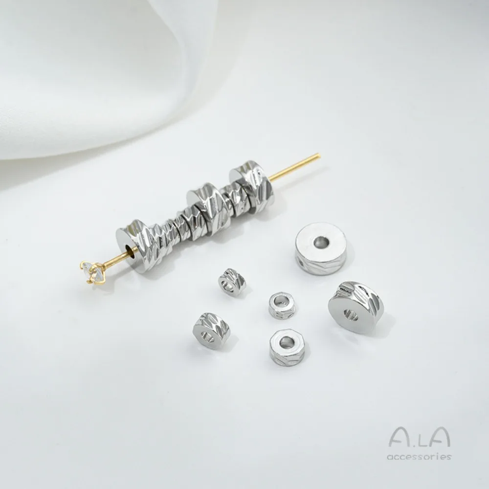 Медная бусина 14-каратного золота, граненый пакет, цветок, разделитель плоского листа, сделай сам, разделитель бисера, браслет, ожерелье, ювелирные изделия Materia