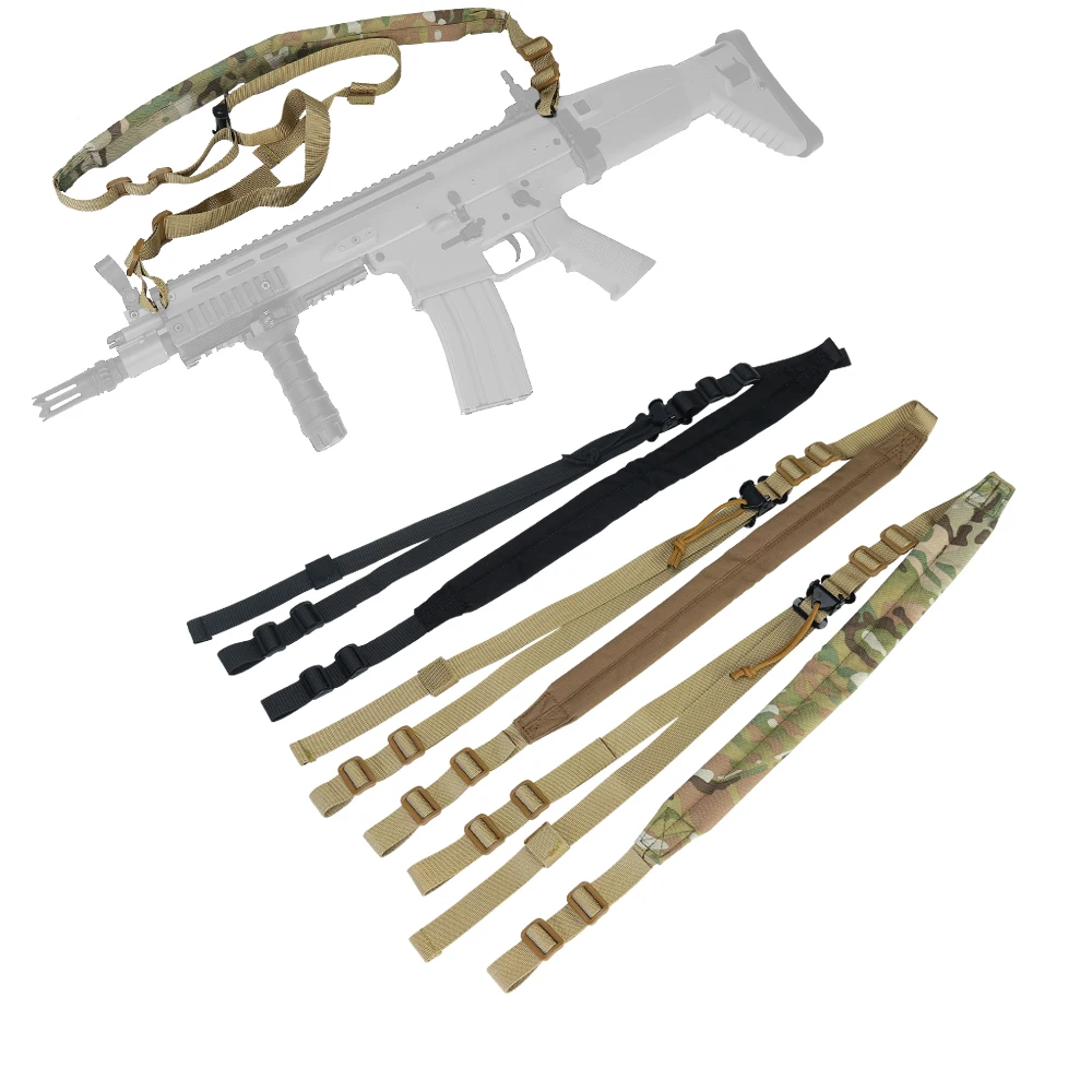 

Tactical Rifle Sling Strap Military Multicam Shoulder Belt Gear 2 Point Rapid Gun Sling Paintball Hunting AR15 M4 Accessories