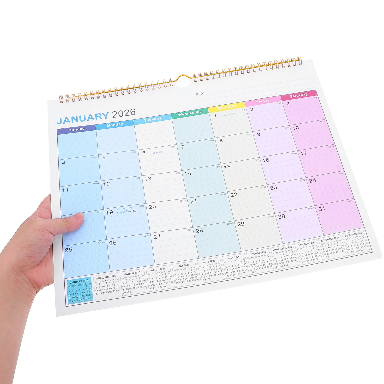 

Calendar 2026 Monthly Hanging -2027 Wall Academic 18 Months Daily Year Calendars Planner