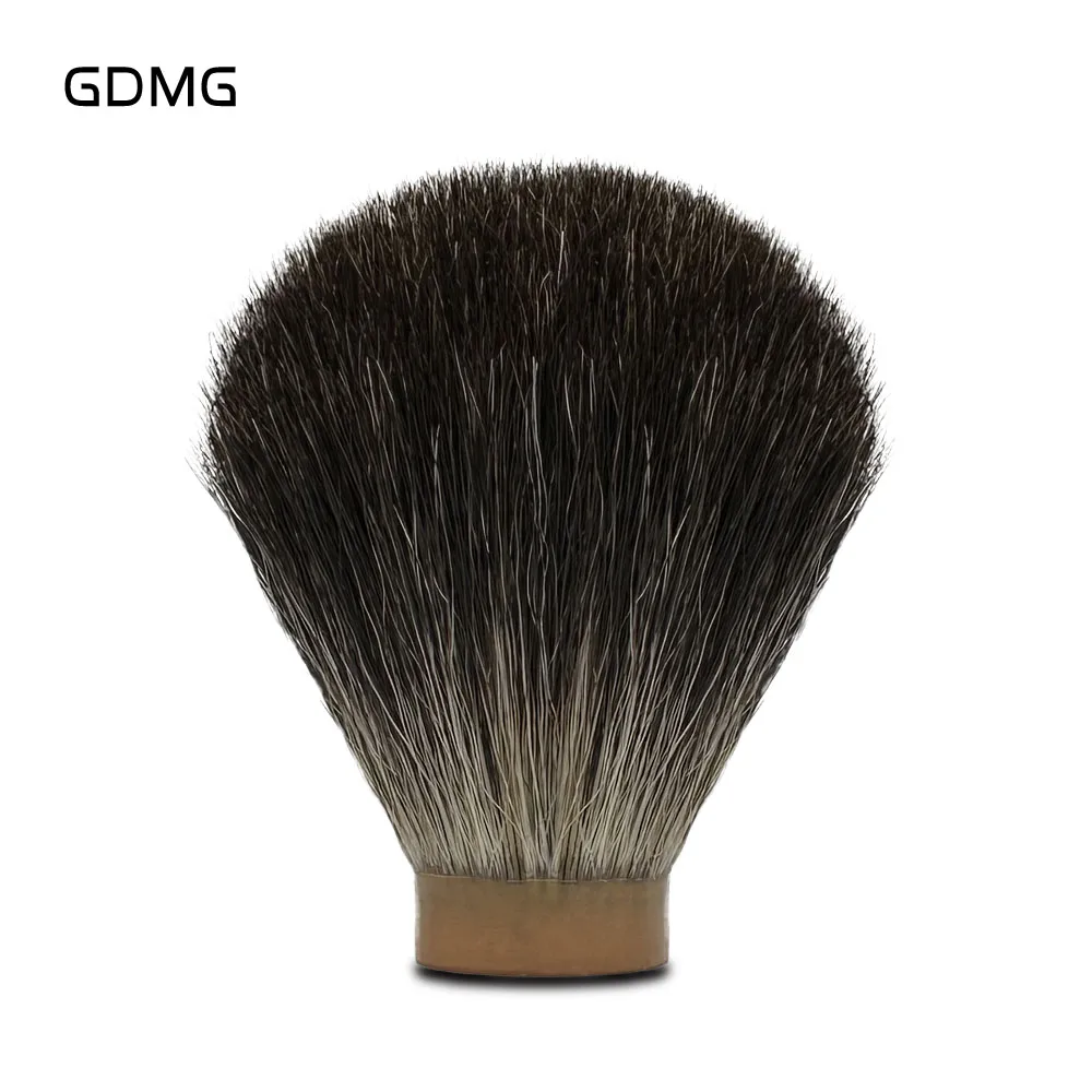 

GDMG BRUSH SHD Black Badger Hair Knot Bulb Shape Beard Shaving Brush Barbershop Tools with Foam