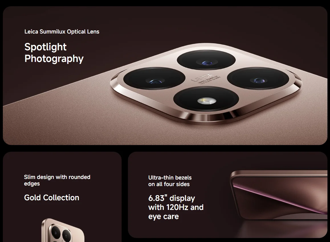 عدسة بصرية Xiaomi 15T 5G الإصدار العالمي Leica Summilux 6.83 "عرض 120 هرتز 5G شرائح NFC Snapdragon للهاتف الذكي #3