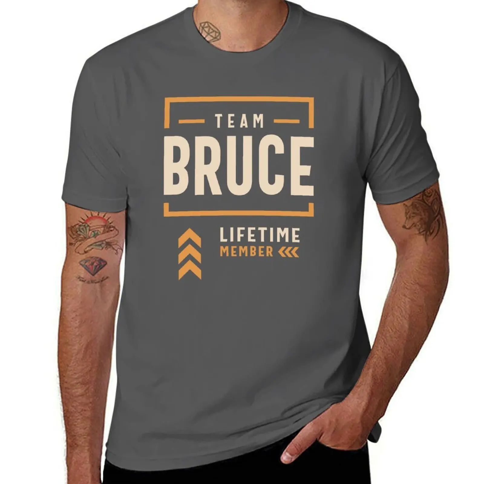 

Team Bruce Lifetime Member Funny Name Bruce T-Shirt cotton t shirt pack anime t shirts for man funny t shirts man T-Shirt
