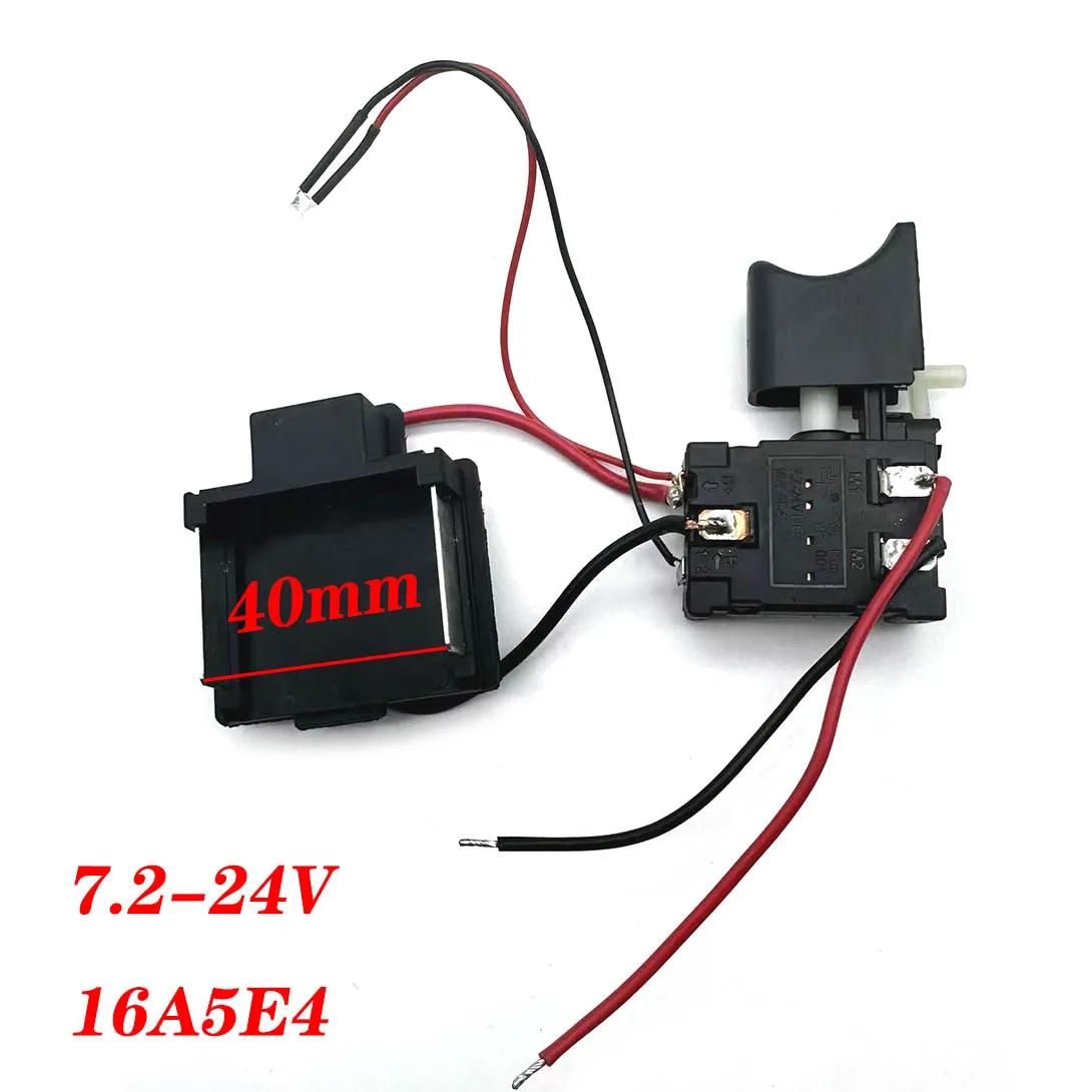 

7.2-24V Drill Speed Controller Drill Switch Lithium Battery Cordless Drill Speed Control Trigger Switch With Small Light 12V