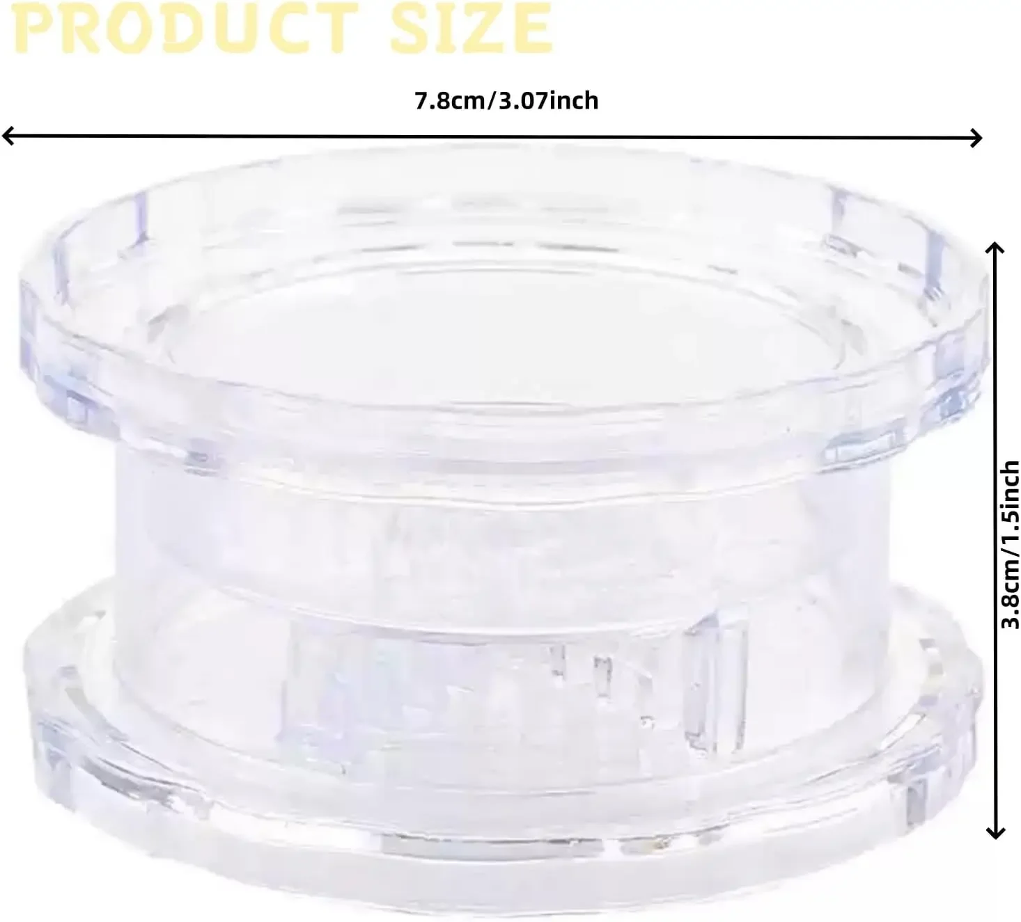 Transparent Manual Garlic Twist, Multi-Functional Mincer & Grinder for Garlic, Onion, Ginger, Herbs, Nuts, Impact Resistant Kitc