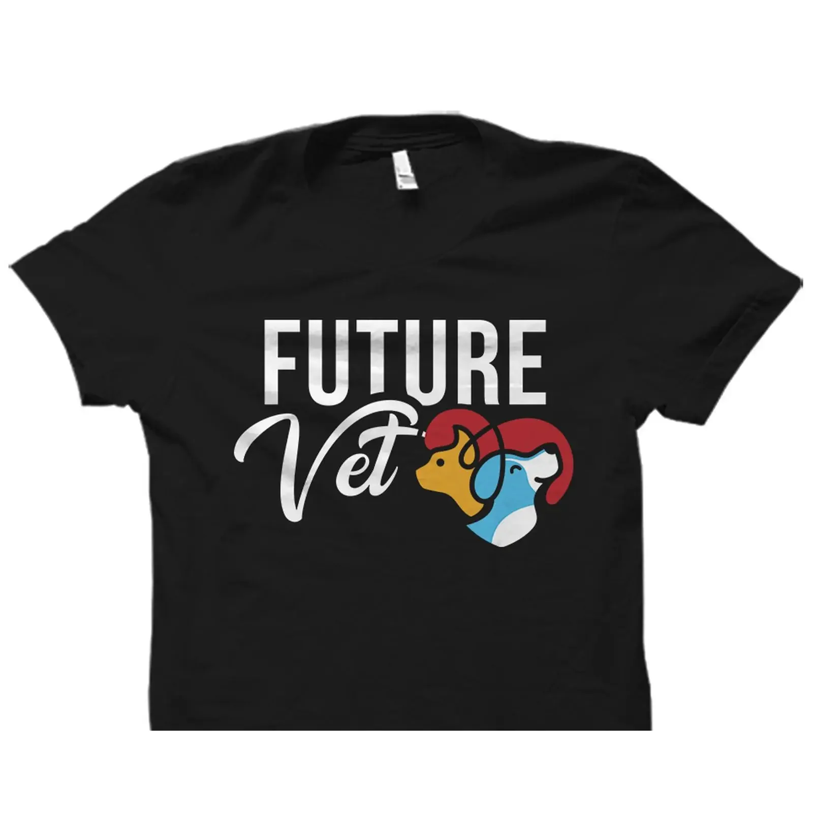 Future Vet Cute Animal T Shirt Veterinary Student Veterinarian Technician Casual vintage Washed streetwear Comfortable homme