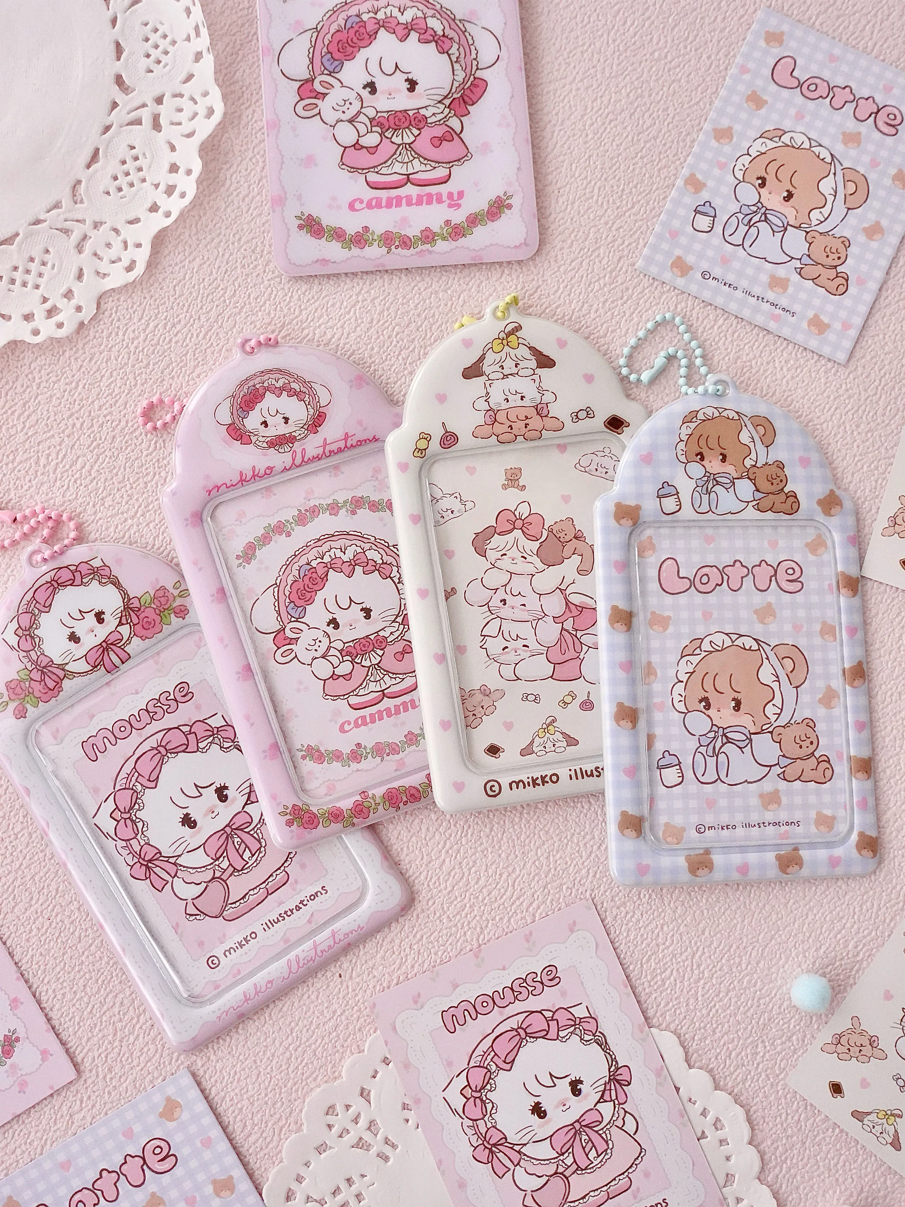 

Держатель для фотокарт Kawaii, Обложка для ID-карты, прозрачный чехол для фотографий, брелок для фотографий, фотоальбом для Idol