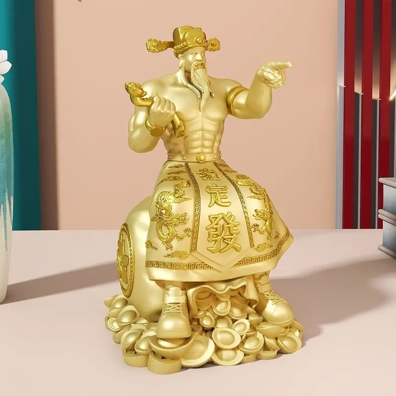 

Muscle Wu-God of Wealth Decoration, Household, Living Room, Desktop, Crafts, Office, Fortunate, Housewarming Gift, New