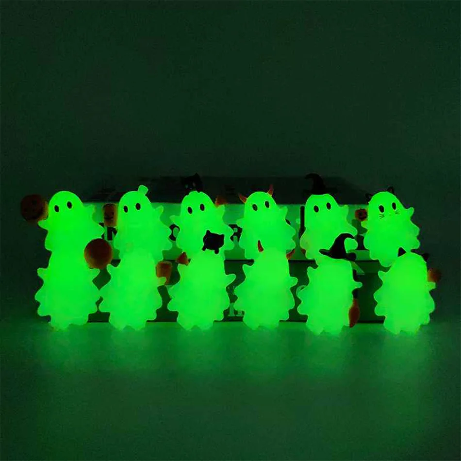 HOT NEW Halloween Ghost Little Smartphone Decoration Ghost Blind Box Mini Desktop Decoration Children's Christmas Birthday Gift