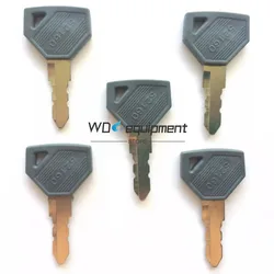 5PCS Key 52160 For Yanmar Machines Excavator Grader Dozer SC2400 SC2450 EX2900 John Deere 198360-52160