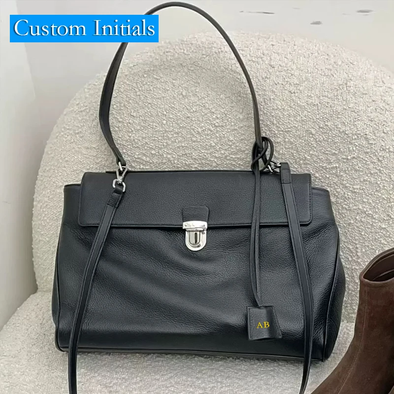حقائب رسول جلدية أصلية مخصصة بأحرف أولى للنساء حقائب يد ومحافظ فاخرة من تصميم مصمم 2026 جديدة من جلد البقر الطبيعي مع قفل قلاب وحقيبة كتف تحت الإبط جودة عالية ًالشحن مجانا وصول الشحن السريع