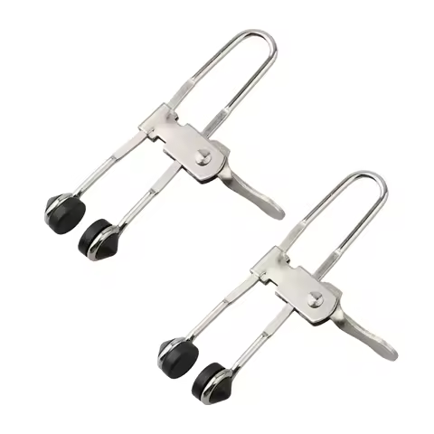 2Pcs Rubber Head Clamps Outdoor Lever Action Grid Clamps Ceiling Tile Mounting Clips Secure Grip Kit Hand Tools