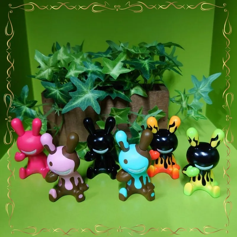 

Gashapon Cute Q-version Sinister Smile Rabbit Desktop Collection Ornament Action Figure Model Toys