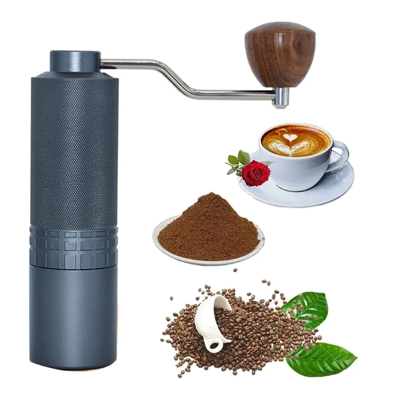 Manual Coffee Grinder Mini Stainless Steel Hand Handmade Coffee Bean Burr Grinders Mill Kitchen Tool Grinders Coffee