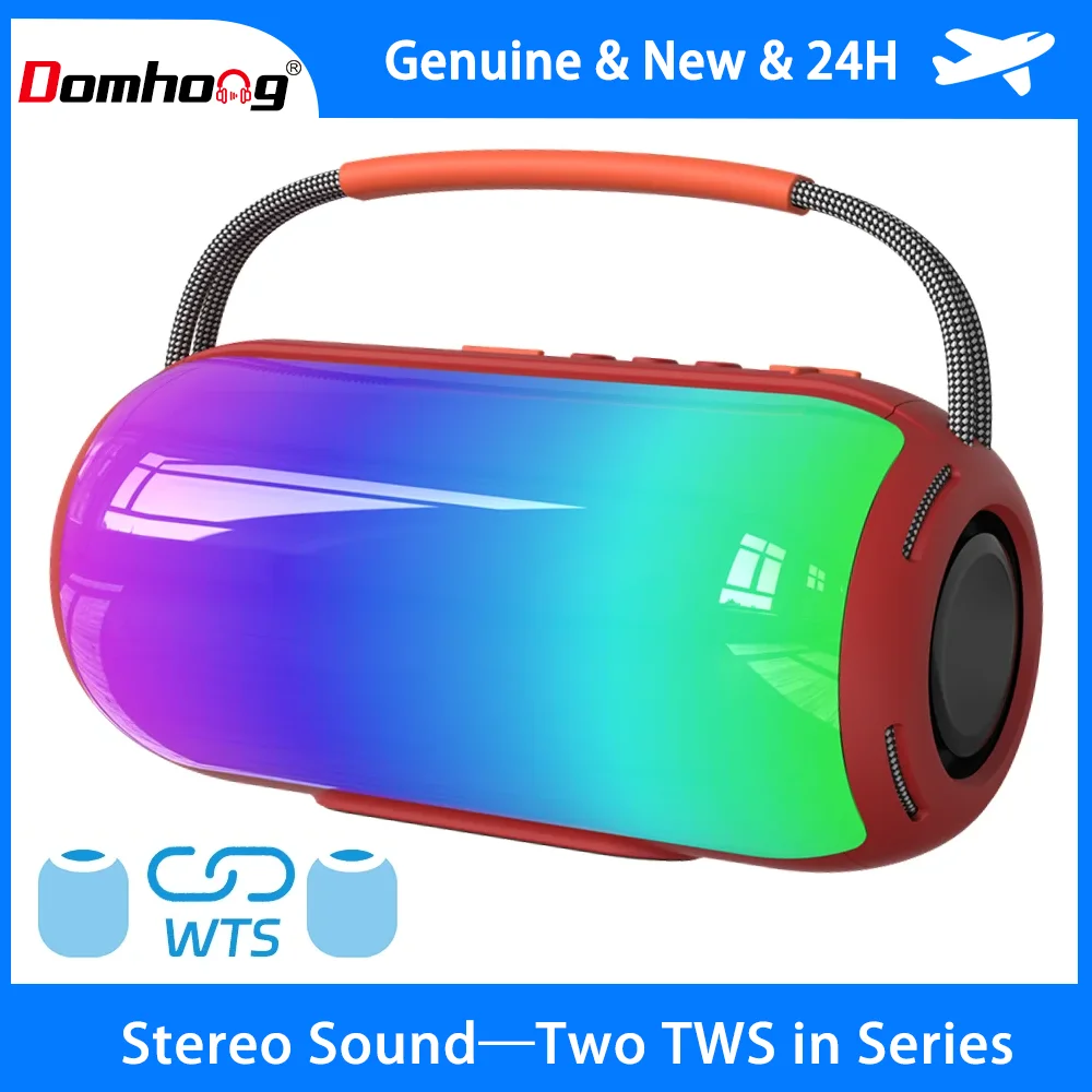 

Domhon 041 Wireless Speaker WithShoulder Strap,Outdoor,Waterproof,Portable Speaker with Loud Stero and Booming Bass,40H Playtime
