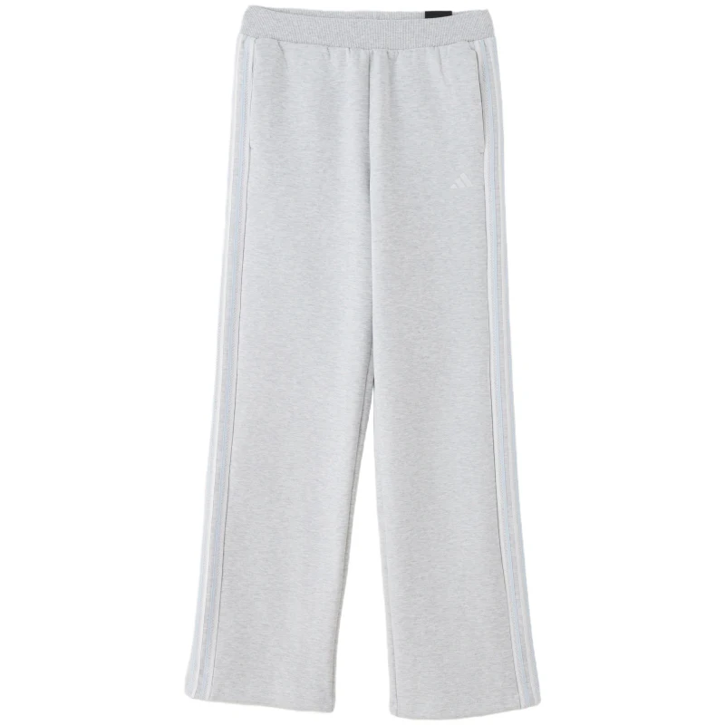Adidas Women's Sports Pants Straight-Leg Double-Sided Knit Long Pants with Adjustable Waistband Casual Pants Kz1565