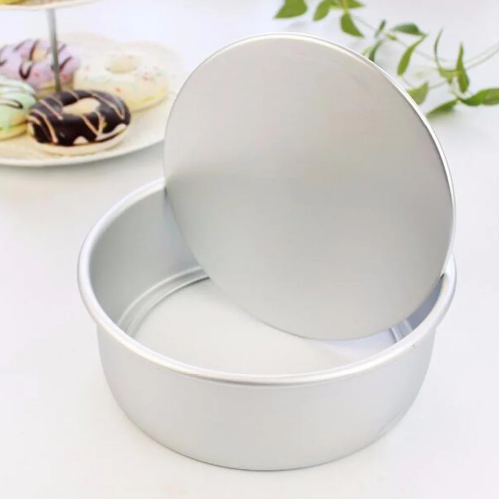 

4pcs 6Inch Aluminum Alloy Cake Mold Round Non-Stick Baking Pan Removable Bottom For Cheesecake Mousse Pudding Mini Cake Tray