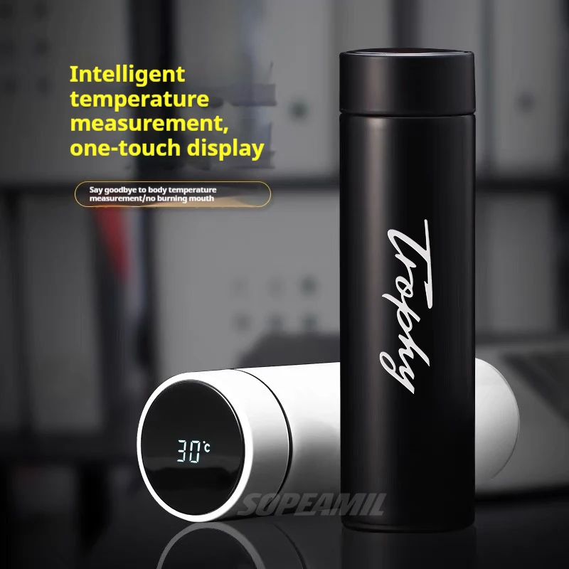 Car Thermos Cup Water bottle Temperature display Coffee cup Thermos Flask For MG ZS HS ES5 EV MG4 EV EZS MG3 MG5 MG6 MG7 Trophy