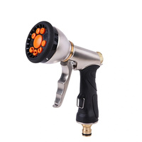 Lawn Spray Watering 8 Spray Modes Garden Tools For Garden Washing Car High Pressure Water Tool Adjustable Hose Sprinkle Nozzle