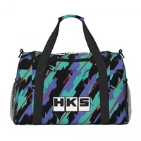 HKS Retro Pattern Stylish Hand Travel Bag Durable Tote for Daily Use Lightweight and Spacious Design