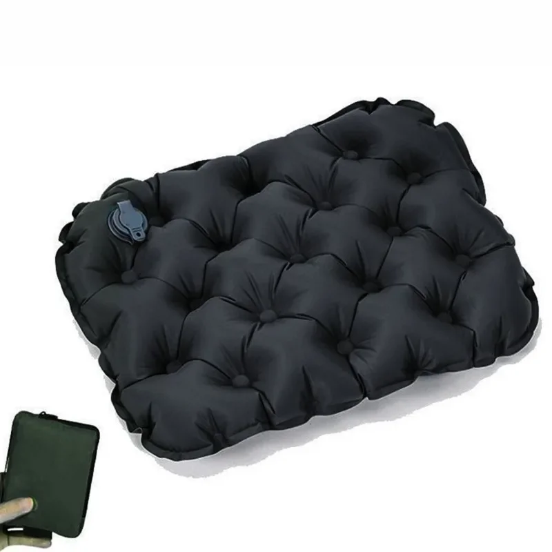 

49x37.5cm Air Cushion Pillows Outdoor Camping Sleep Cushion Folding Inflatable Pillows Chair Cushion Seat Pads With Storage Bag