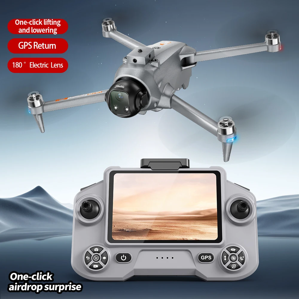 새로운 AE20 MAX GPS 드론 4K 전문가용 HD 카메라 5G WIFI FPV 에어드롭 360 장애물 회피 브러시리스 대형 화면 RC 쿼드콥터