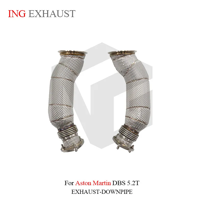 

ING for Aston Martin DBS 5.2T Heat Shield Convert Header Performance car Accessories tool SS304 Exhaust downpipe