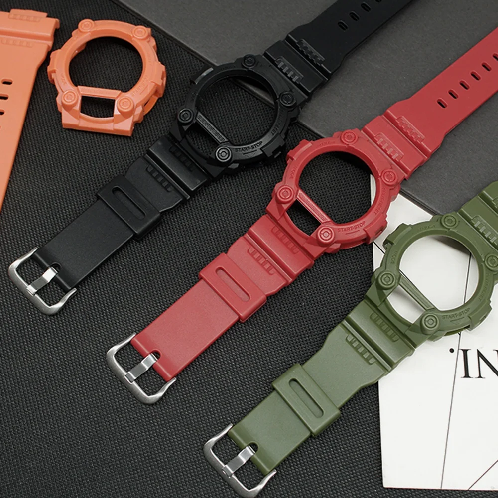 Pulseira + moldura para G-7900 GW-7900 pulseira de relógio à prova d'água pulseiras e capas moldura