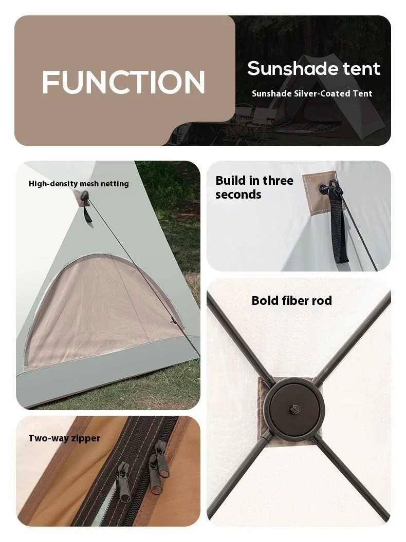 Waterproof Triangle  Portable Tent  for Camping Outdoor Hiking Tente