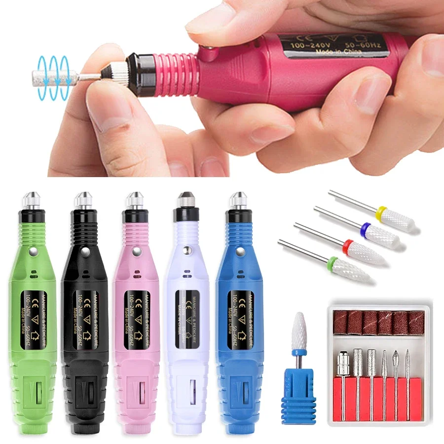 LINMANDA High Quality Nail Drill Machine Set Electric Nail Sander Gel Polish Remover Tools Driller Manicure Nail Accessories