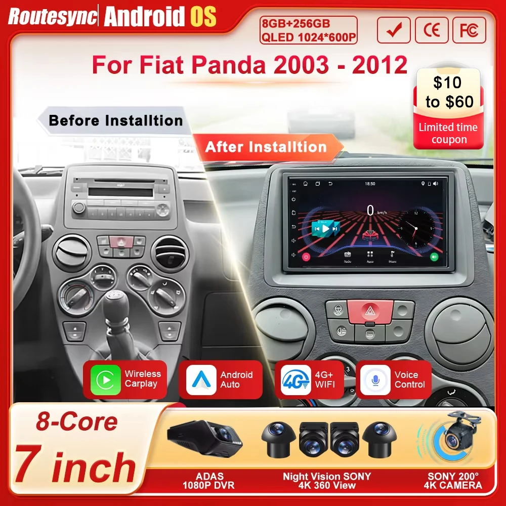 7 Inch For Fiat Pan…