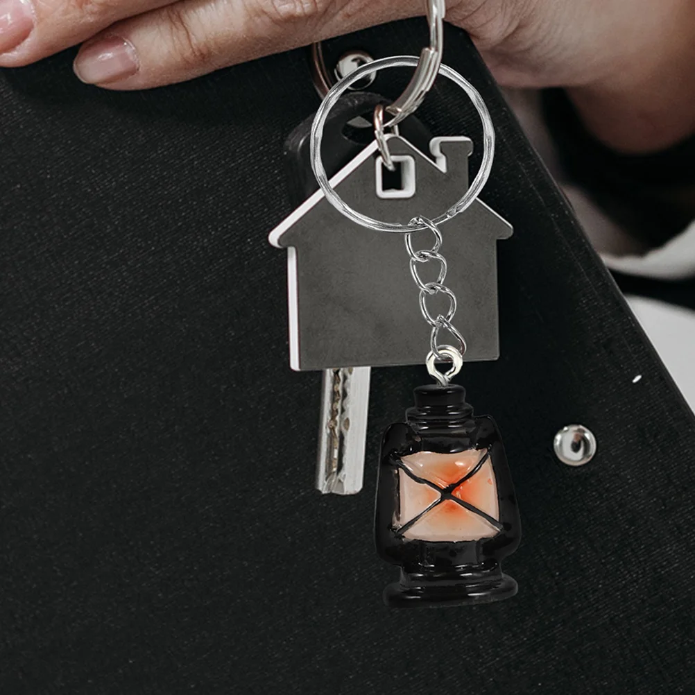 

20Pcs Mini Oil Lamp Keychain Charms Resin Vintage Pendant for DIY Jewelry Making Halloween Decorations Necklace Earring Bracelet