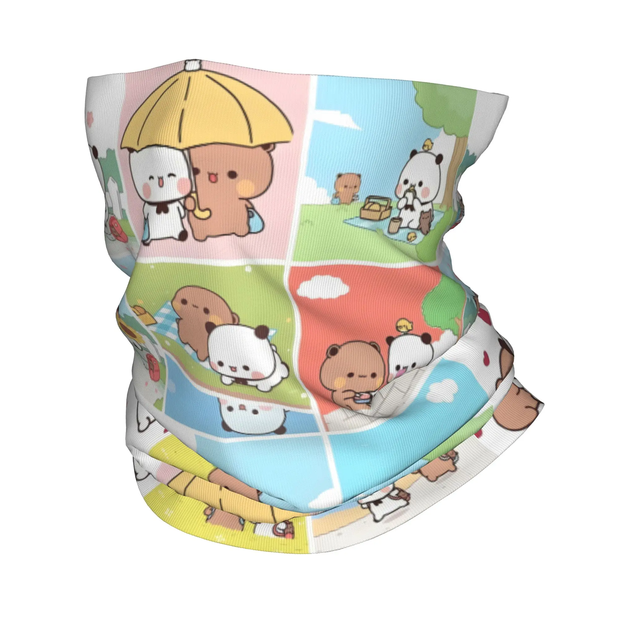 الدب الباندا قصة حب الخوخ وغوما باندانا الشتاء الرقبة أدفأ التفاف الوجه وشاح للتزلج الدب أنيمي الباندا الجراب عقال #1