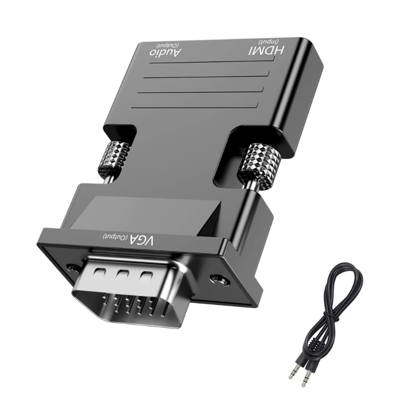 to VGA Adapter Computer Set-top Box Converter for Laptop PC Projector HDTV Connector Adapter