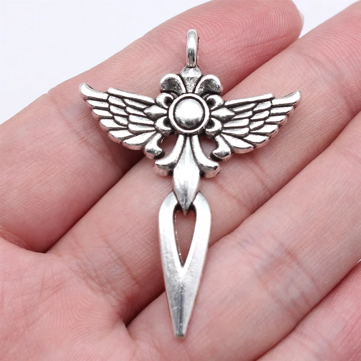 Gothic Wing Vintage Angel Charm Pendant Alloy For Wholesale Jewelry Making Craft Accessories