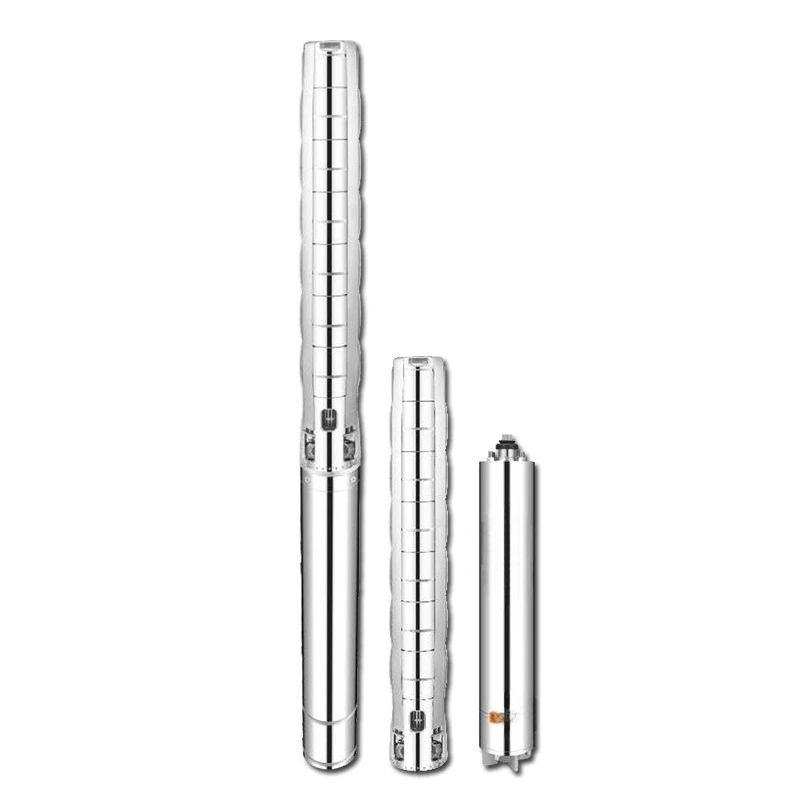 Pompa per pozzi profondi tutta in acciaio inossidabile Pompa sommergibile da 150 mm Pompa ad acqua a grande flusso per l'irrigazione del frutteto dei terreni agricoli