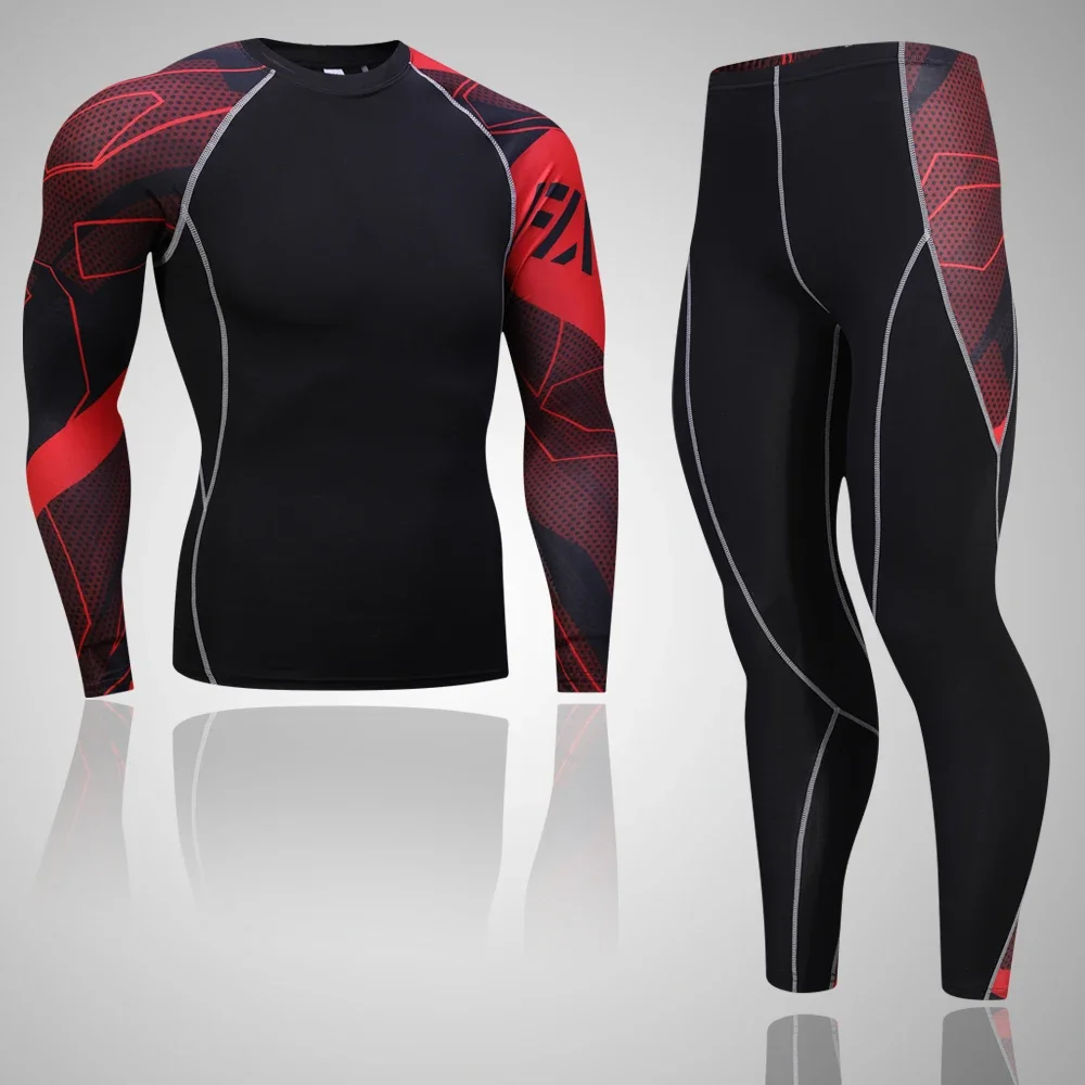 Ensemble de sous-vêtements thermiques pour homme, collants de compression, couche de base chaude, course à pied sportive, entraînement, jogging imbibé, salle de sport, hiver, 2022