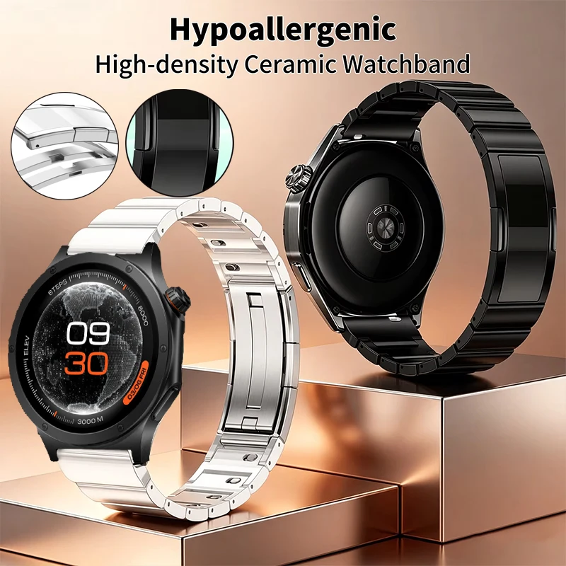 22MM Luxury Quick Release Ceramic Strap For Oneplus Watch 4 3 2 2R/Oneplus 46mm/Lite Bracelet Band For Oppo watch X X2 X3/4Pro/S