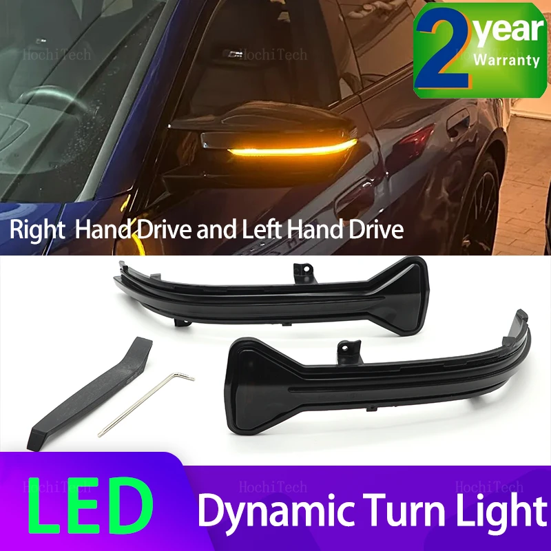 

2pcs Car Side Mirror Blinker Indicator Lamp LED Dynamic Turn Signal Light for BMW 3 5 6 7 8 Series G30 G31 G11 G12 G14 G15 G20