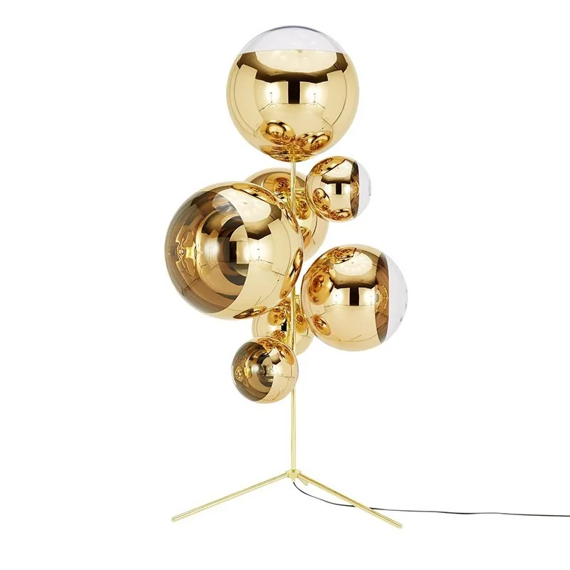 

Lava floor lamp Internet celebrity bar ball Modern light luxury glass floor lamp