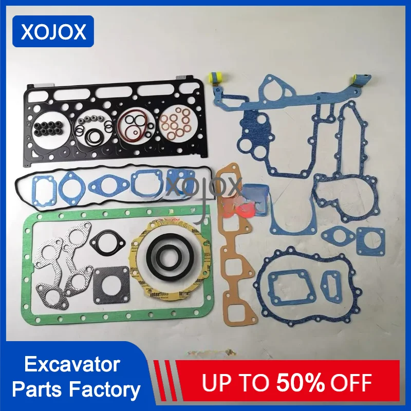 

XOJOX V2403 V2203 For Kubota Diesel Engine Full Gasket Kit With Cylinder Head Gasket