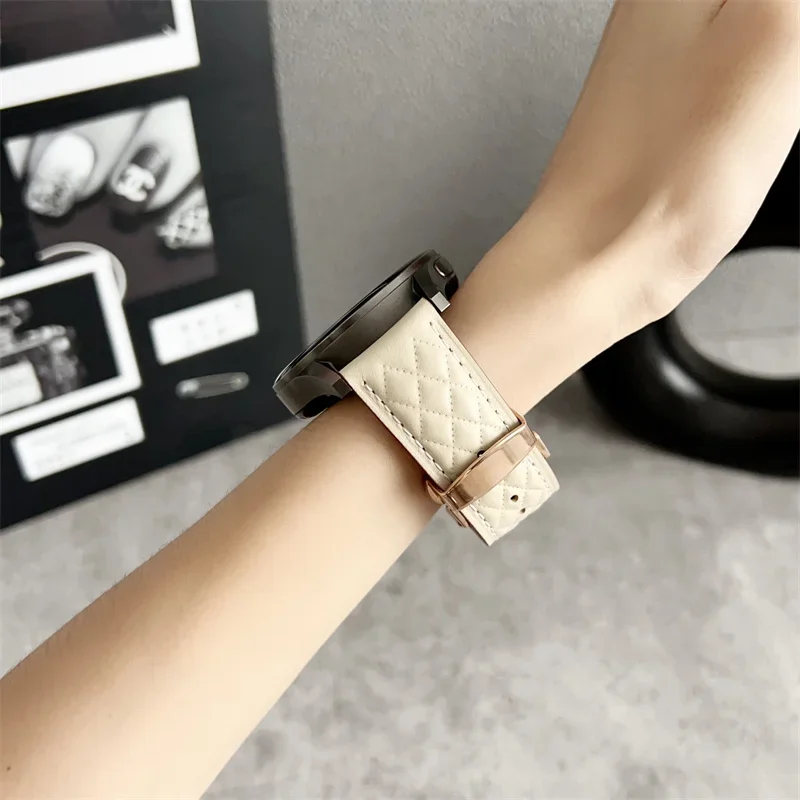 สายหนัง 22 มม.สําหรับ Samsung Watch 46 มม.เกียร์ S3 Frontier Amazfit GTR 47 มม.สําหรับ Huawei Watch 3 Xiaomi สายคล้อง