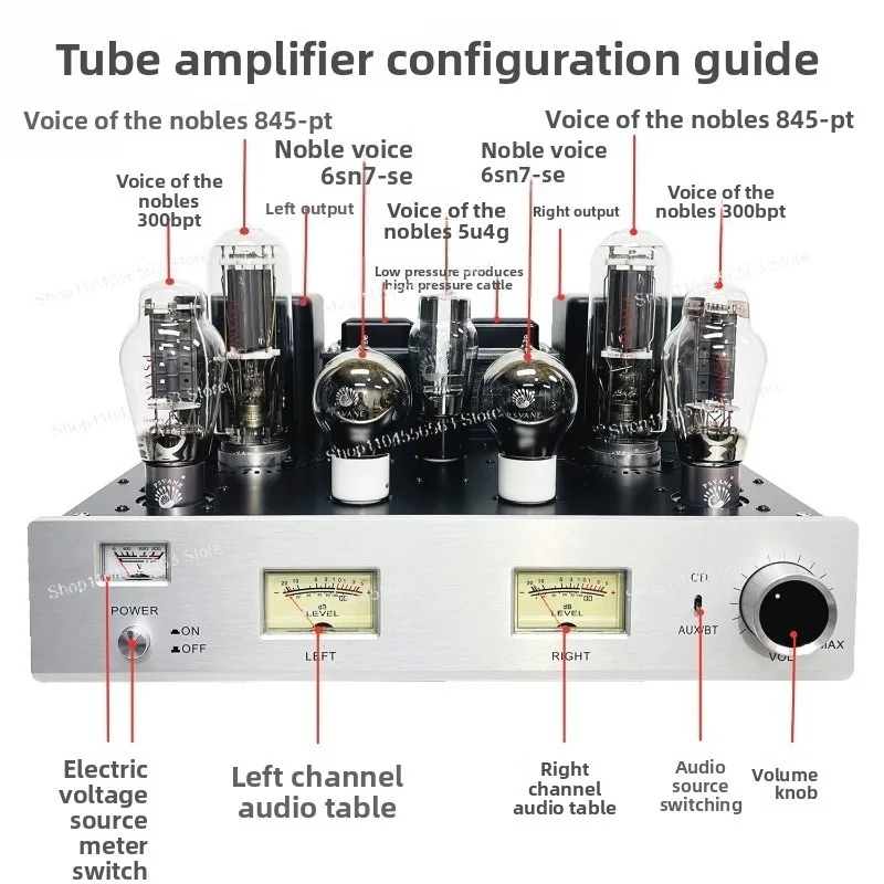 مضخم صوت أنبوبي 300B Push 845، - مراجعة Class A Tube Amplifier 845 وسعره