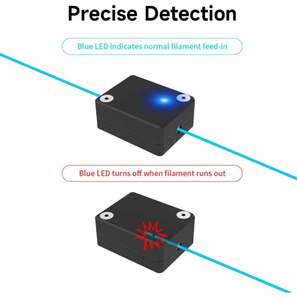 Creality Official S1 Filament Runout Sensor Kit, 3D Printer Smart Filament Break Detection Module Detector for Ender 3 S1/CR-10